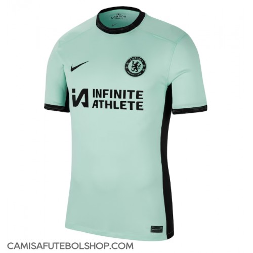 Camisa de time de futebol Chelsea Replicas 3º Equipamento 2023-24 Manga Curta
